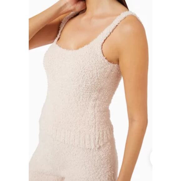 SKIMS Cozy Knit Tank Top Scoop Neck Blush Pink 2X / 3X Boucle Comfy Soft Lounge - Picture 1 of 12